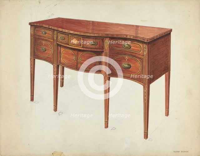 Sideboard, c. 1953. Creator: Harry Eisman.