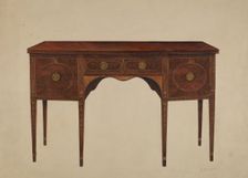 Sideboard, c. 1938. Creator: Michael France