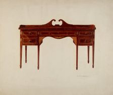 Sideboard (Hepplewhite), 1935/1942. Creator: Charles Bowman