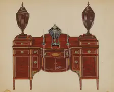 Sideboard (Hepplewhite), 1935/1942. Creator: John Dieterich