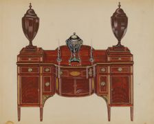 Sideboard (Hepplewhite), 1935/1942. Creator: John Dieterich