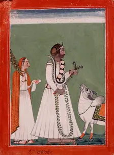 Sidh Sen (reigned 1684-1727) Dressed as Shiva, c1730. Creator: Unknown