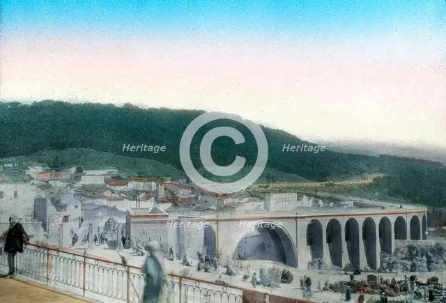 Sidi Rached bridge, Constantine, Algeria. Artist: Unknown