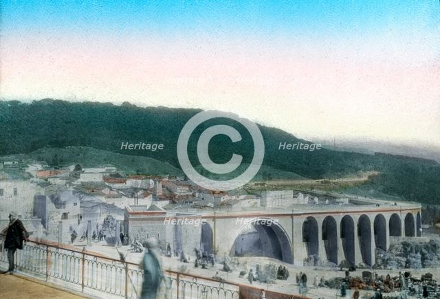 Sidi Rached bridge, Constantine, Algeria. Artist: Unknown