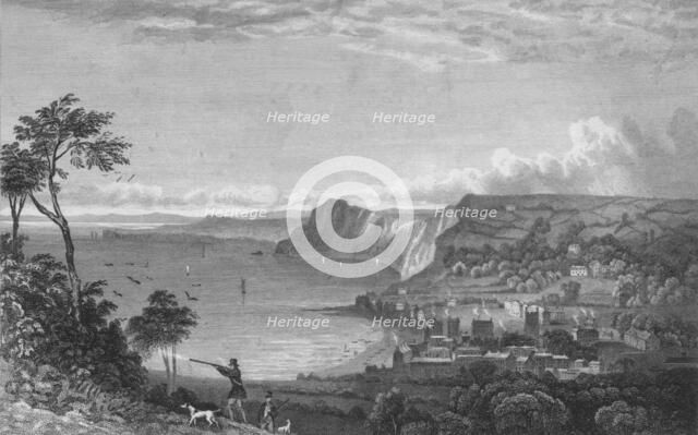 'Sidmouth, From the Cliffs, Towards Seaton', 1832.  Creator: P Heath.