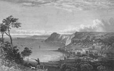 Sidmouth, From the Cliffs, Towards Seaton 1832. Creator: P Heath