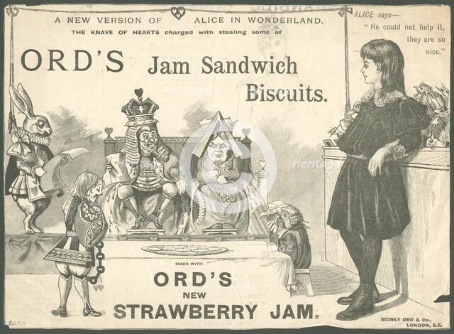 Sidney Ord Jam Sandwich Biscuit, 1890s. Artist: Unknown