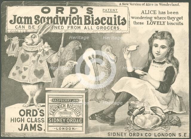 Sidney Ord Jam Sandwich Biscuit, 1890s. Artist: Unknown