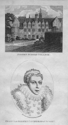 Sidney Sussex College; Frances Sidney Countess of Sussex 1801. Creator: Edward Harding