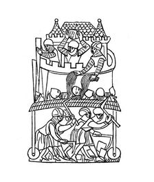 Siege, c1260, (1843).Artist: Henry Shaw
