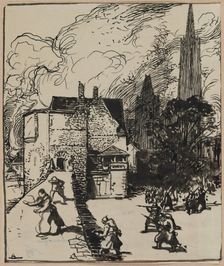 Siège des Maubeuge, 1914. Creator: Auguste Louis Lepère (French, 1849-1918)