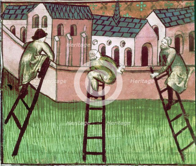 Siege of Antioch (Turkey) by the troops of Godfrey of Bouillon during the first crusade (1097), M…