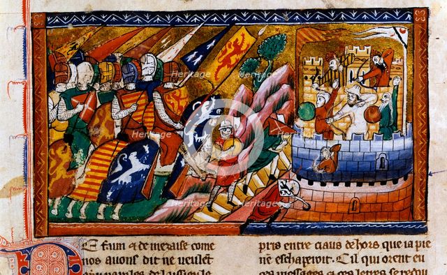 Siege of Antioch, c1097, (14th century). Creator: Unknown.