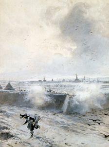 Siege of Arras, under Louis XIII Thirty Years War, 1640 (late 19th/early 20th century). Artist: Francois Flameng