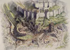 Siege of Dover Castle, Kent, 1216 (c1995-c2006). Artist: Peter Dunn