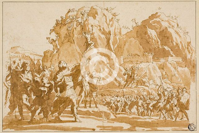 Siege of Jericho, n.d. Creator: Giovanni Francesco Grimaldi.