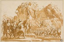 Siege of Jericho, n.d. Creator: Giovanni Francesco Grimaldi