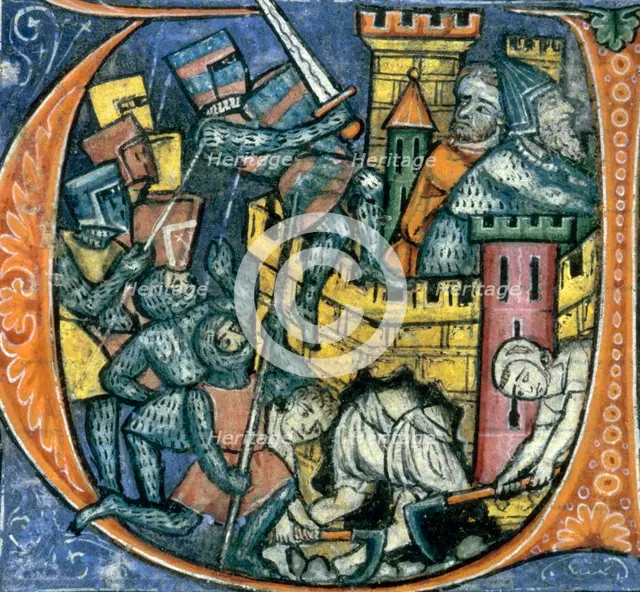 Siege of Jerusalem, 1250-1259.  Creator: Unknown.