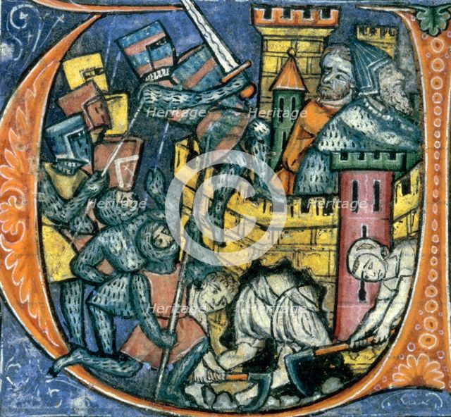 Siege of Jerusalem, 1250-1259.  Creator: Unknown.