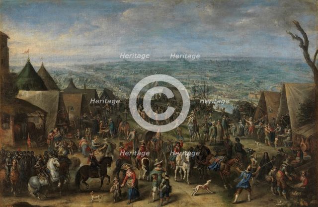 Siege of Ostend, mid-17th century. Creator: Cornelis de Wael.