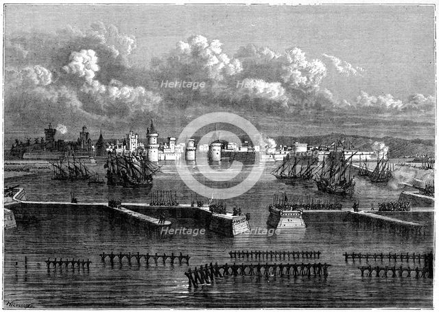 Siege of La Rochelle, 1898. Artist: Hildirbrand