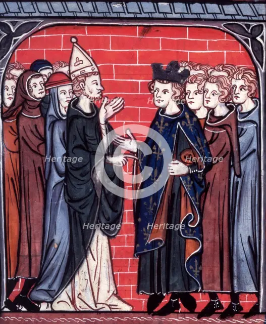 Siege of La Rochelle, c1325-c1350.  Creator: Unknown.
