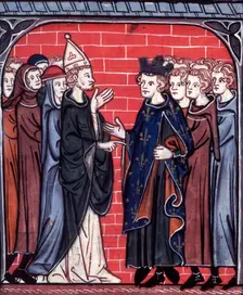 Siege of La Rochelle, c1325-c1350. Creator: Unknown