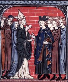 Siege of La Rochelle, c1325-c1350. Creator: Unknown