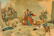 Siege of Numantia by Roman troops, 133 BC (1888). Creator: Unknown