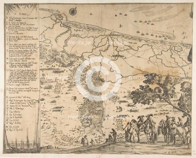 Siege of Saint-Omer, 1638. Creator: Stefano della Bella.