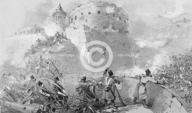 'Siege of Sebastopol. Near Entrance of the French into the Town', c1850s.  Creator: Unknown.