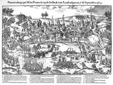 Siege of Poitiers, French Religious Wars, 24 July-7 September 1569 (1570). Artist: Jacques Tortorel