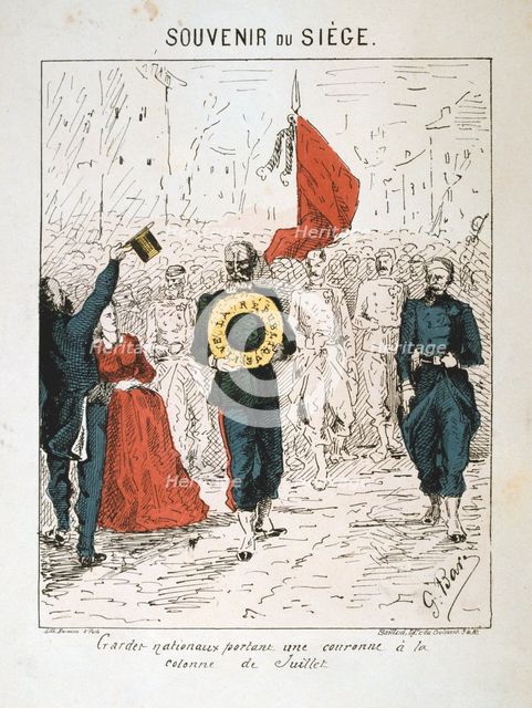 Siege of Paris, 1870-1871.  Artist: Anon