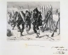 Siege of Paris, Franco-Prussian War, 1870 (1871). Artist: Auguste Bry