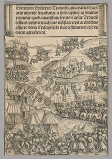 Siege of Utrecht, plate 6 from Historical Scenes from the Life of Emperor..., printed c. 1520. Creator: Wolf Traut