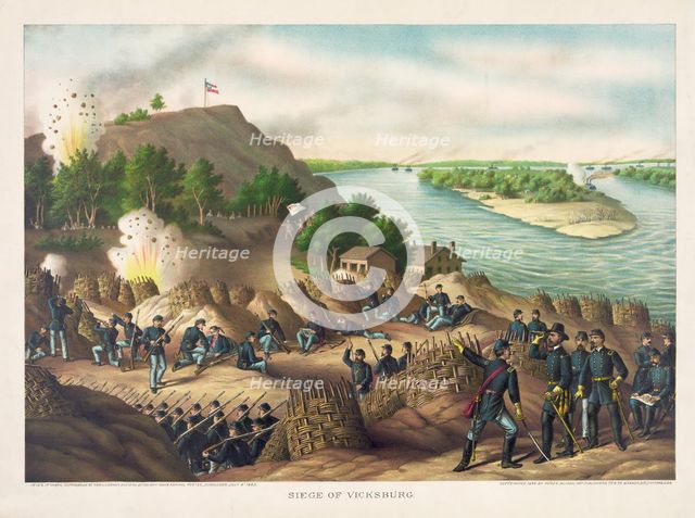 Siege of Vicksburg--Surrender, July 4, 1863, pub. 1888. Creator: American School (19th Century).