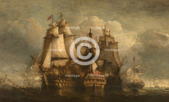 Siege of Vlissingen by an English Squadron, 1890. Creator: Hendrik Frans Schaefels.
