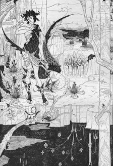 Siegfried, Act II c1893. Artist: Aubrey Beardsley