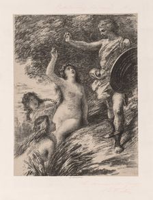 Siegfried and the Daughters of the Rhine, c. 1880. Creator: Henri Fantin-Latour (French, 1836-1904)
