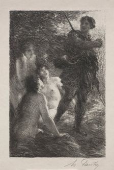 Siegfried and the Daughters of the Rhine. Creator: Henri Fantin-Latour (French, 1836-1904)