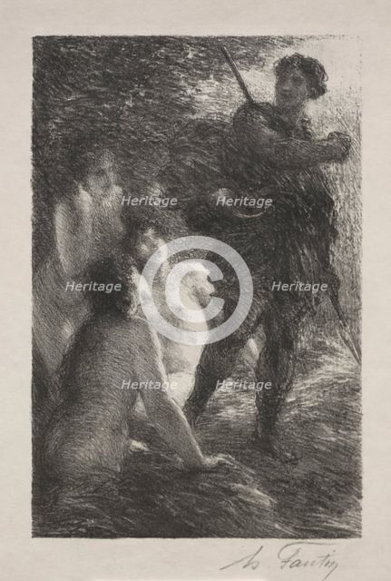 Siegfried and the Daughters of the Rhine. Creator: Henri Fantin-Latour (French, 1836-1904).