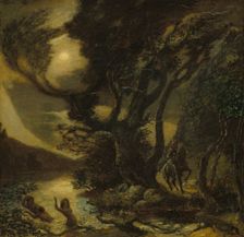 Siegfried and the Rhine Maidens, 1888/1891. Creator: Albert Pinkham Ryder