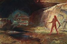 Siegfried and Fafner 1906. Creator: Unknown