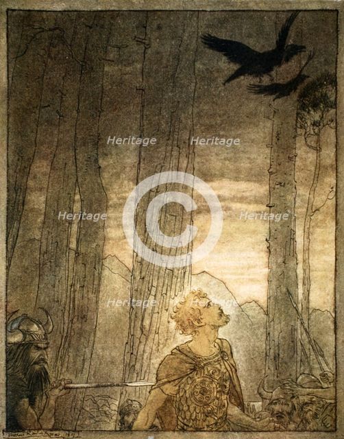 'Siegfried's death', 1924.  Creator: Arthur Rackham.