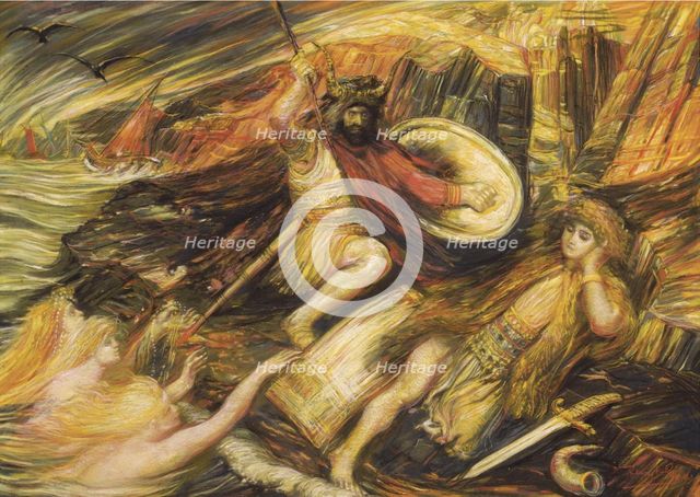 Siegfried's Death. Artist: De Groux, Henry (1867-1930)