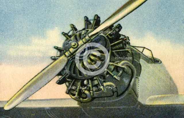 Siemens Sh 20 60 horse power aircraft engine, 1932.  Creator: Unknown.