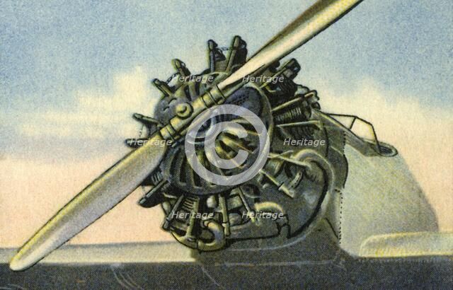 Siemens Sh 20 60 horse power aircraft engine, 1932.  Creator: Unknown.