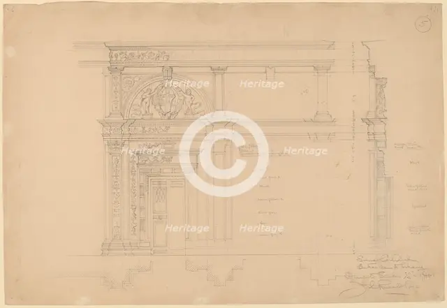 Siena Cathedral, Entrance to Library, c. 1896. Creator: John Russell Pope.