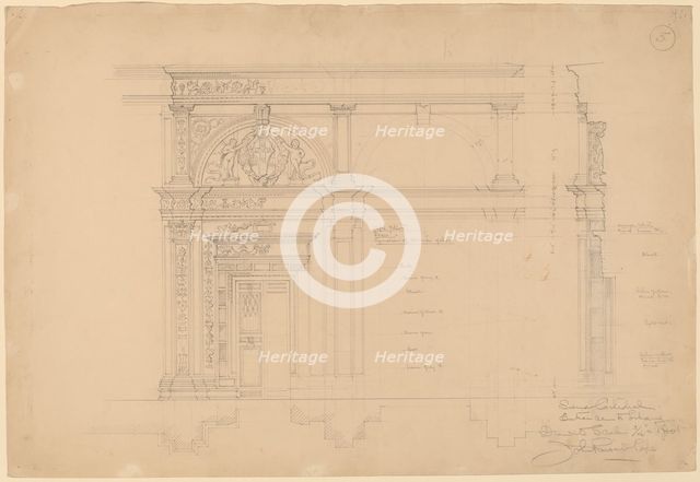 Siena Cathedral, Entrance to Library, c. 1896. Creator: John Russell Pope.