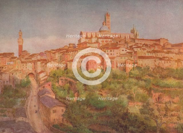 'Siena: A Town on a Hill', c1900 (1913). Artist: Walter Frederick Roofe Tyndale.